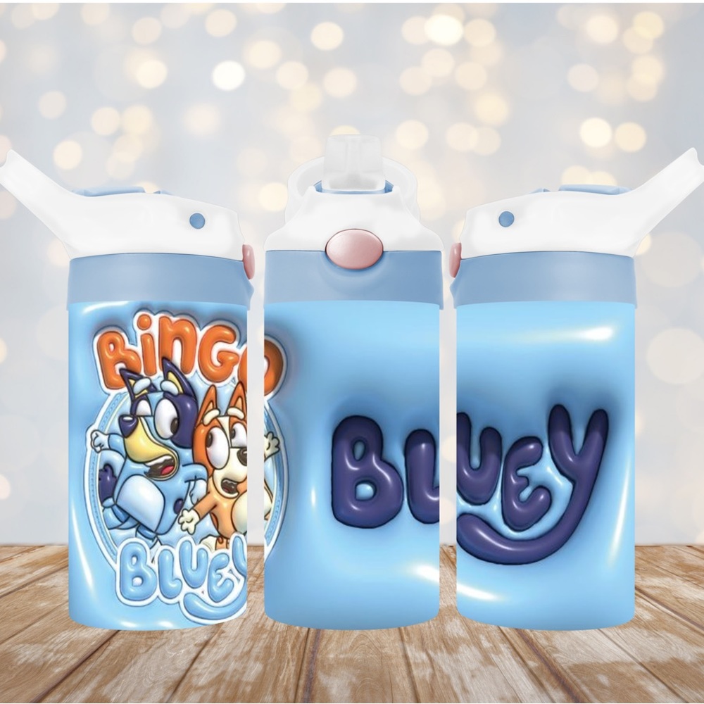 12oz kids tumbler bluey